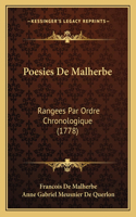 Poesies De Malherbe