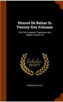 Honore de Balzac in Twenty-Five Volumes