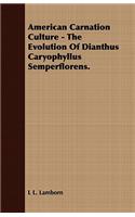 American Carnation Culture - The Evolution of Dianthus Caryophyllus Semperflorens.