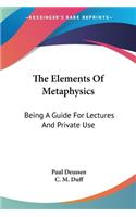 Elements Of Metaphysics