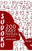 Sudoku 200 Easy Puzzles With Solutions: Sudoku Sage Pocket Size Book