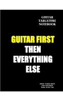 Guitar Tablature Notebook: Music Paper Sheet For Guitarist And Musicians - Wide Staff Tab - 8.5 X 11 - 109 Pages