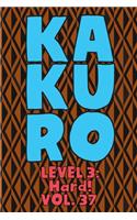 Kakuro Level 3: Hard! Vol. 37: Play Kakuro 16x16 Grid Hard Level Number Based Crossword Puzzle Popular Travel Vacation Games Japanese Mathematical Logic Similar to 