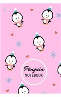Penguin Notebook: Cute Penguin Notebook Journal Great Gift Idea For Penguin Lovers Christmas Or Birthday 6x9