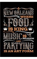 New Orleans Where Food is King Music is Religion and Partying is And Art Form