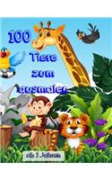 100 Tiere zum ausmalen ab 3 Jahren
