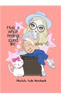 Ukulele Tabs Notebook: Composition and Songwriting Ukulele Music Song with Chord Boxes and Lyric Lines Tab Blank Notebook Manuscript Paper Journal Workbook Sheet for Begin
