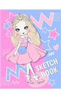 Sketchbook: Cute Twins Sister Ella and Ellie Character Sketchbook For 9-12 Year Old Girls Blank Paper for Drawing, Doodling or Sketching.(Volume 2)