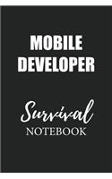 Mobile Developer Survival Notebook: Small Undated Weekly Planner for Work and Personal Everyday Use Habit Tracker Password Logbook Music Review Playlist Diary Journal