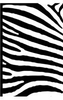 Zebra Skin Pattern Notebook