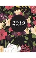 2019 Daily Planner: Daily Calendar Book 2019, Weekly/Monthly/Yearly Calendar Journal, Large 8.5" x 11" 365 Daily journal Planner, 12 Months Calendar, schedule planner, 
