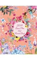 2019 Lesson Plan And Record Book: Water Color Flowers, 2019 Weekly Monthly Teacher Planner And Record Book 8.5" x 11" Weekly Spreads Include space to Write Your Lessons Plans For Eac