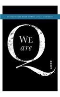 Q Anon +++ Vote for Q Blank College Ruled Journal 6x9: 120 Creme Pages (60 spreads) / 1/4" spaced rule lines / Notebook for Artists, for Researchers, Writers, Students + Journalists