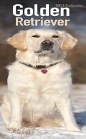 Golden Retriever Slim Calendar 2019