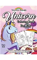 Unicorn Coloring Book for Kids Ages 4-8