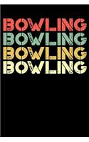 Bowling Notebook: Dot Grid Journal, Softcover (6x9 Inches) with 120 Pages