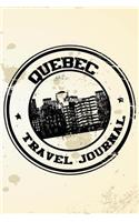 Quebec Travel Journal: Blank Lined Vacation Holiday Notebook