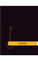 Log Marker Work Log: Work Journal, Work Diary, Log - 131 pages, 8.5 x 11 inches(Key Work Logs/Work Log)