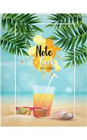 Notebook Dot-Grid: Summer Aloha Cover: Notebook For Journaling, Doodling, Creative Writing, School Notes, and Capturing Ideas,120 Dot-Grid pages, 8.5" x 11"