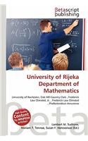 University of Rijeka Department of Mathematics