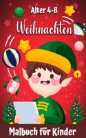 Weihnachtsfarbbuch fur Kinder Alter 4-8