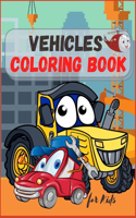 Vehicles Coloring Book for Kids