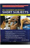 Self Assessment And Review Of Short Subjects Ophthalmology Otorhinolaryngology & Orthopaedics Vol -II 4ed 2016