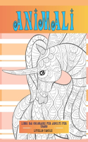 Libri da colorare per adulti per uomo - Livello facile - Animali