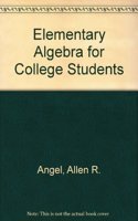 Elementary Algebra for College Students
