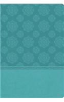 NKJV, Ultraslim Reference Bible, Imitation Leather, Turquoise, Red Letter Edition