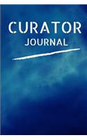 Curator Journal: Notebook for Curators 6 x 9 inches 130 pages of Blank Lined Journal Paper