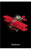 Notebook: Red Baron Personal Organizer