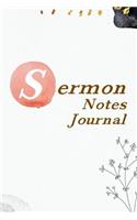 Sermon Notes Journal.