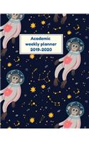 Academic Weekly Planner 2019-2020: Dated 8.5 x 11 Calendar With To-Do List Notebook