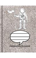 Composition Notebook: Astronaut Rocket Composition Notebook for School