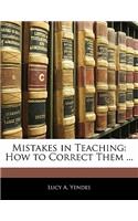 Mistakes in Teaching