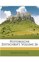 Historische Zeitschrift, Volume 26