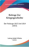 Beitrage Zur Kriegesgeschichte