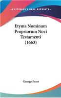 Etyma Nominum Propriorum Novi Testamenti (1663)