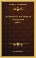 Description Of A New Species Of Hippopotamus (1910)