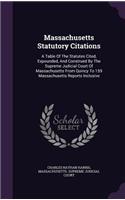 Massachusetts Statutory Citations