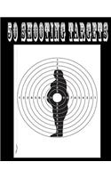 50 Shooting Targets 8.5" x 11" - Silhouette, Target or Bullseye: Great for all Firearms, Rifles, Pistols, AirSoft, BB, Archery & Pellet Guns