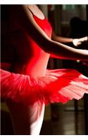 Ballerina in a Red Tutu Ballet Dance Journal