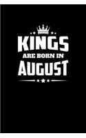 Kings Born August: Composition Notebook Writing Journal 6" x 9" 0 Pages. Journal Notebook for Note Taking, Diary, Journaling, Gratitude and Reminder for Girls, Women a