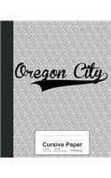 Cursive Paper: OREGON CITY Notebook(3553 Weezag Cursive Paper Notebook)