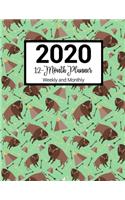 2020 12-Month Planner Weekly and Monthly