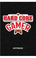 Hard Core Gamer: Video Gamer NOTEBOOK Grid-lined 6x9 - Gaming Journal A5 Gridded - Nerds Planner Funny Gamer Quote 120 Pages SQUARED - Gaming Quote Diary Gaming Soft