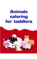Animals coloring for toddlers