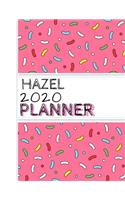 Hazel: : 2020 Personalized Planner: One page per week: Pink sprinkle design