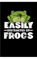 Easily Distracted By Frogs: College Ruled Lined Writing Notebook Journal, 6x9, 120 Pages